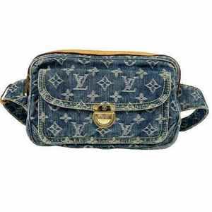 Louis Vuitton Denim Bum Bag Waist Bag Monogram Denim Blue